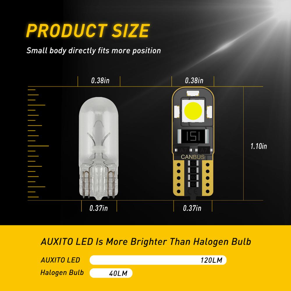 2X Error Free T10 W5W Led Bulb 2825 Car Parking Light Clearance Interior Lamp For VW Golf 4 5 7 6 Passat B5 B6 B7 Touareg Tiguan. 