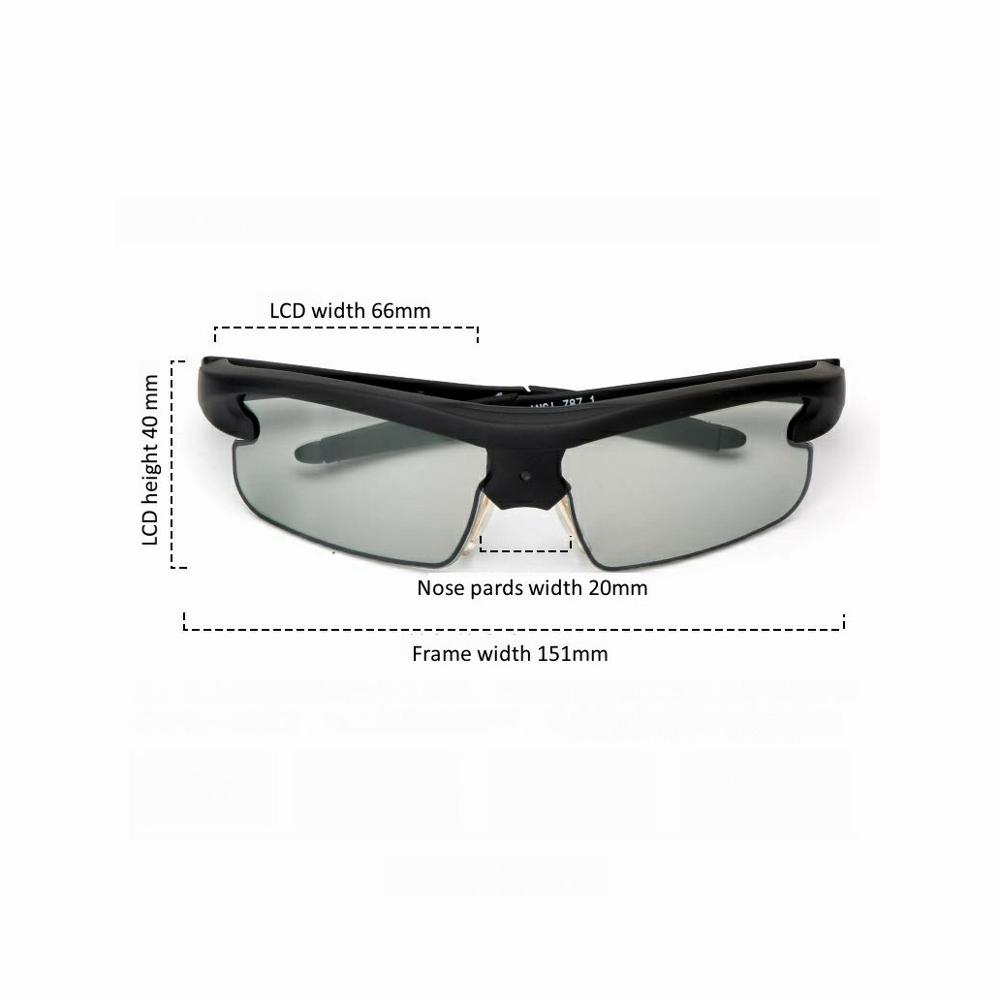 Flexible display round flexible lcd screen of smart glasses 0.1s fast response time auto darking. 