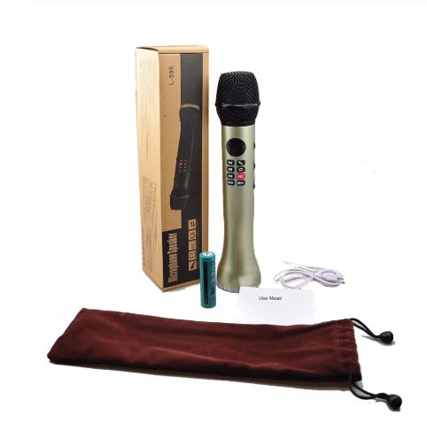Karaoke L - 598 Bluetooth Microphone Portable Speaker 9 Watt