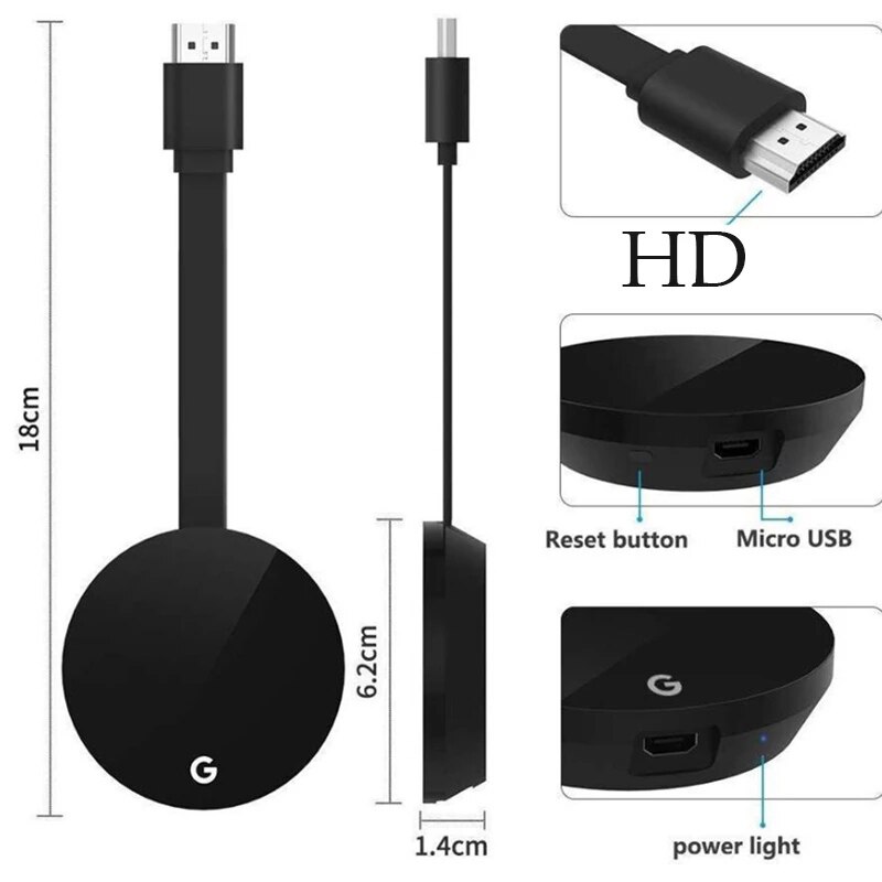G2 TV Stick 1080P Wireless WiFi Display Dongle TV Stick Video Adapter For Android Mirror Screen Wifi Stick Phone To TV. 