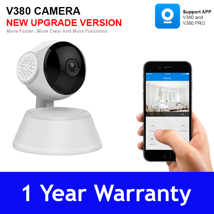 V380 IP Camera Security Camera 360 Degree Robotic WIFI IP Camera Online CCTV HD Mini CC Camera V380 PRO App Q6 PRO Upgrade Version - ips machine. 
