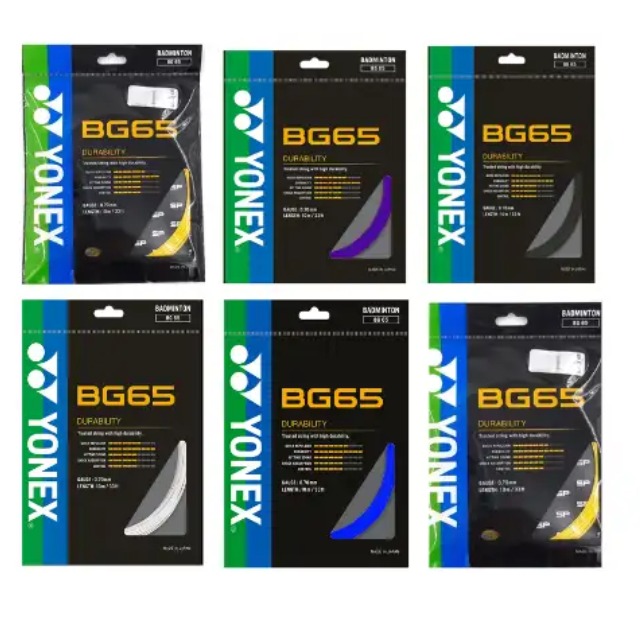 Yonex BG 65 Titanium Soft / Hard Feeling Hi Tension Badminton Racket String. 