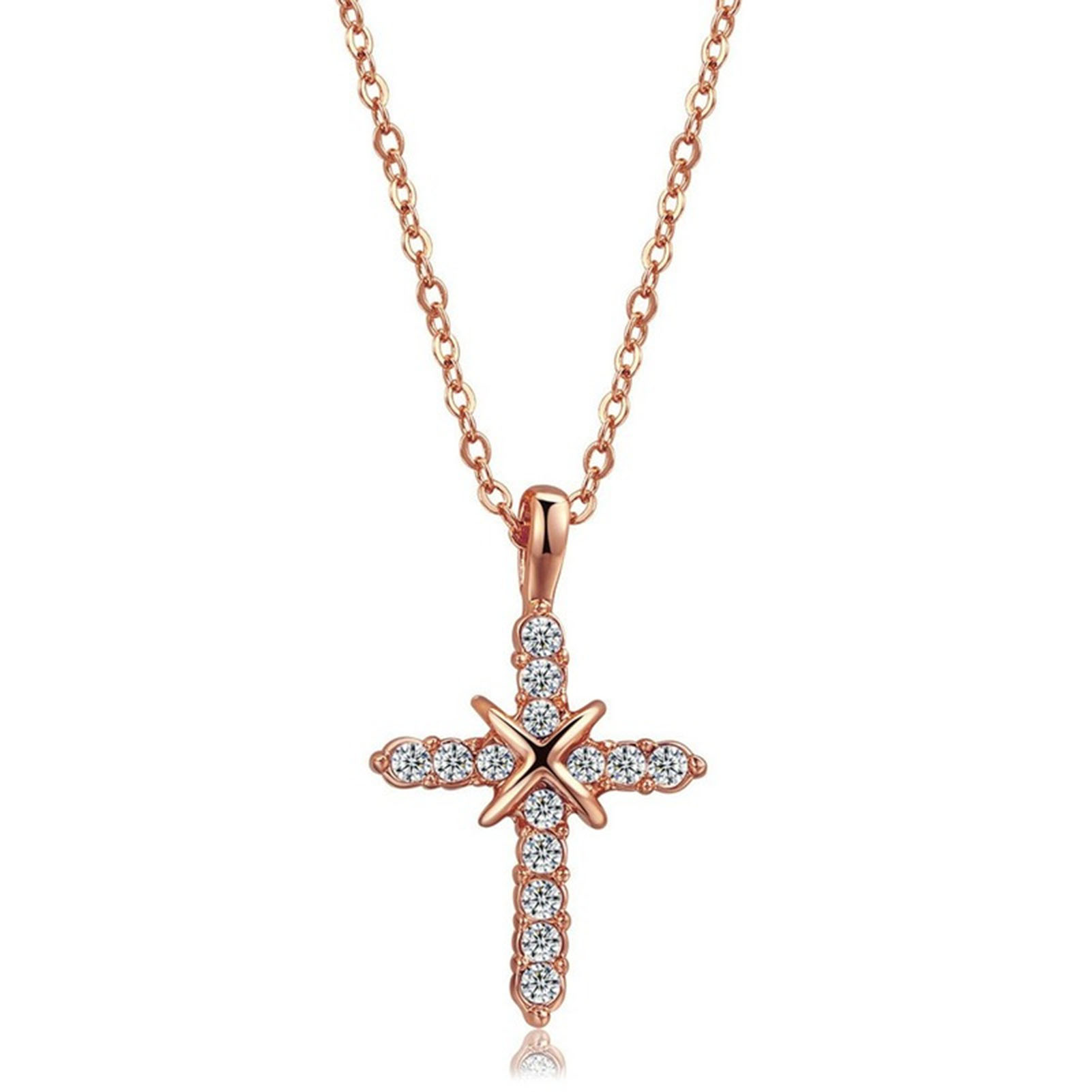 Women Necklace Shiny Surface Rust-proof 