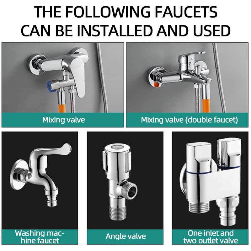 （New）360°rotating Faucet Lengthening Extender Univeral Pipe Nozzle No Dead Angle Cleaning Faucet Extender (10cm/20cm/30cm/40cm/50cm). 