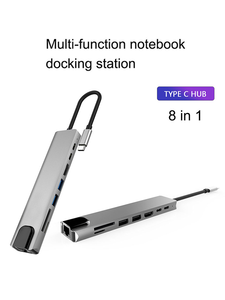XIAOMI 10in1 4K 30Hz USB C HUB Stacja dokująca typu C do HDMI RJ45 Ethernet PD100W do MacBook iPad Huawei Sumsang USB 3.0 HUB. 