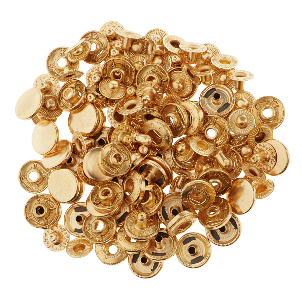 30x Snap Fasteners Press Stud Buttons 