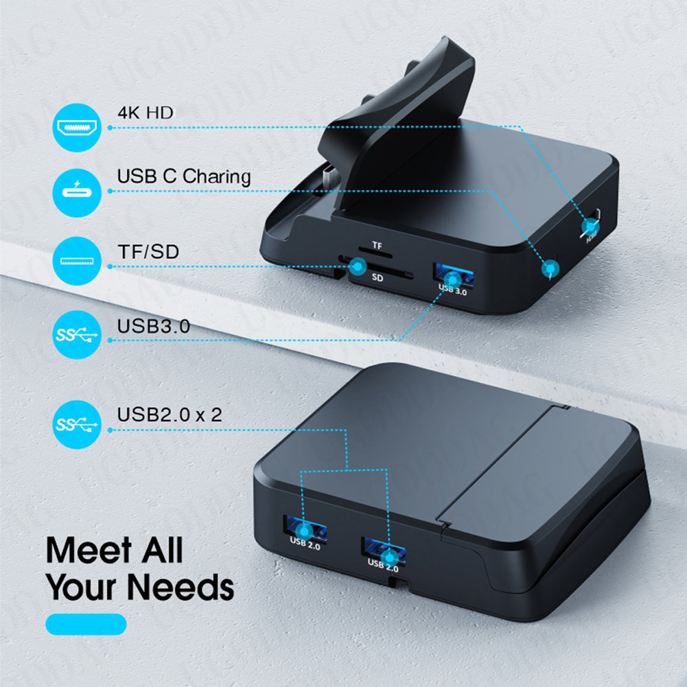 Portabl Type C HUB Docking Station For Samsung S20 S10 Dex Pad Station USB C To HDMI-compatible Dock Power Adapter For Huawei. 