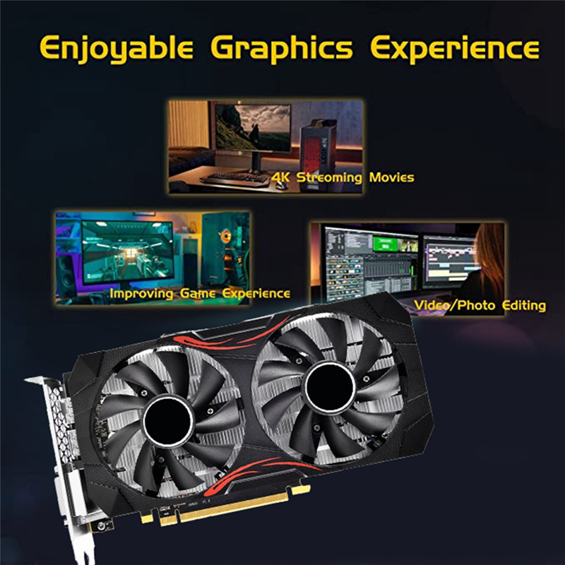 RX580 8GB DDR5 256BIT 2048SP Graphics Card 8Pin Dual Fan for AMD Mining Game Graphics Card. 