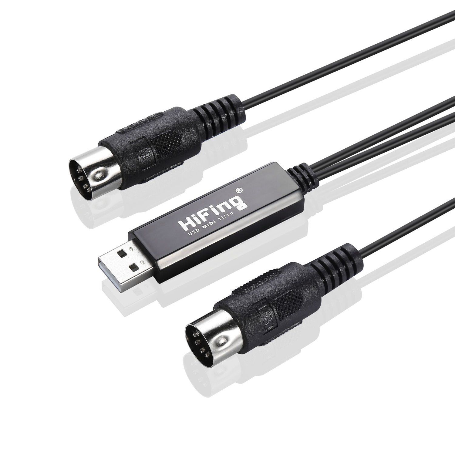 HiFing USB Interface Converter/Adapter with 5-PIN DIN MIDI Cable. 