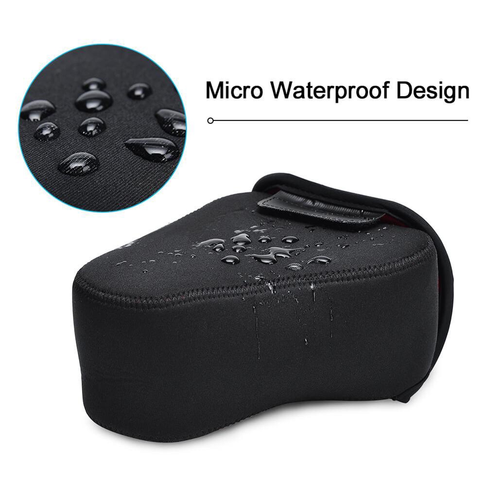 NEW- CADeN H6 Shockproof Waterproof Camera Liner Neoprene Bag Case, Size: 17 x 10.5 x 22cm (Black Red). 