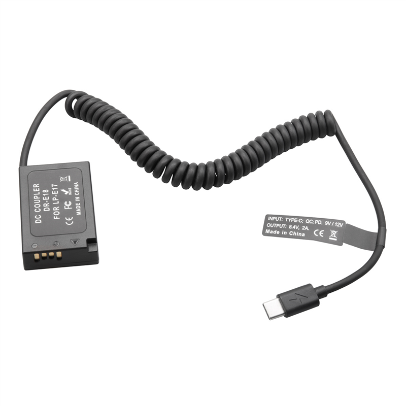 -E18 LP-E17 -E18 Dummy Coupler Battery Camera Adapter for 850D 800D 760D 750D 77D T6I T6S T7I X9I RP Parts. 