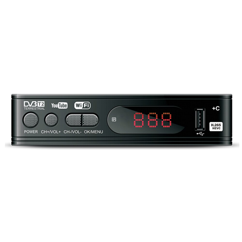 HD TV box DVB-T2 DVB-C set-top box H.265 video display   smart TV box STB 1080P digital set-top box TV converter. 