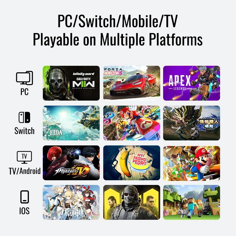 Flydigi Vader 4 Pro Oyun Kumandası, Güç değiştirilebilir Tirgger Desteği, PC/NS/Mobil/TV Kutusu için, PC Gamer PS Bulut Oyunu Gamepad. 
