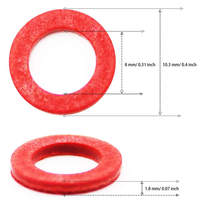 Outboard Lower Unit Oil Drain Gasket (200Pcs) Replaces 90430-08021-00 for Most 4-Stroke Models Crush Washer Seals