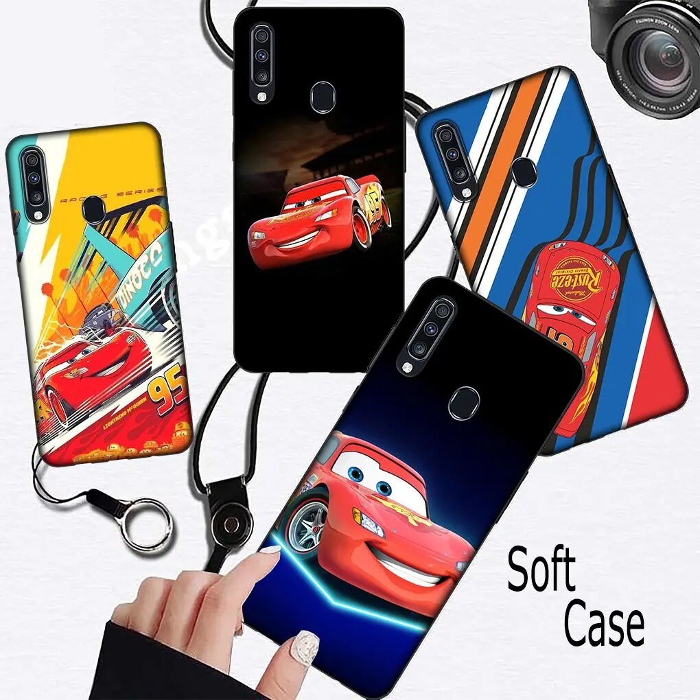 Cars 95 Lightning McQueen Car Phone Cover for VIVO Y11 Y12 Y15 Y17 Y20 Y21 Y33S Y31 Y52S Y51 Y53 Y70 Y74S Y76 Y75 T1 Soft Case. 