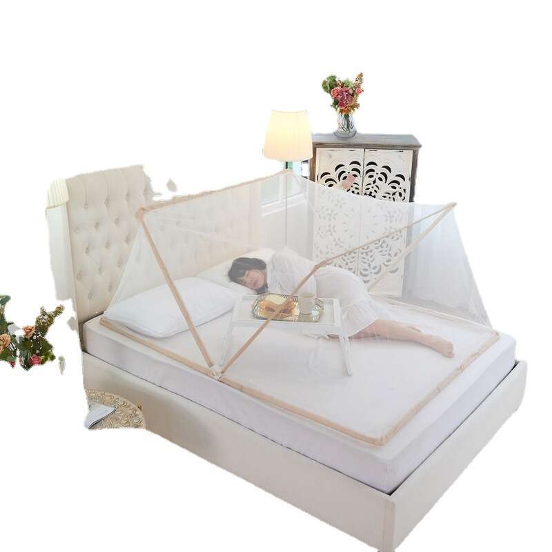 Lazy internet celebrity with the same foldable bottomless net, portable mosquito repellent cover, single person installation free for student up and down bunks. 
