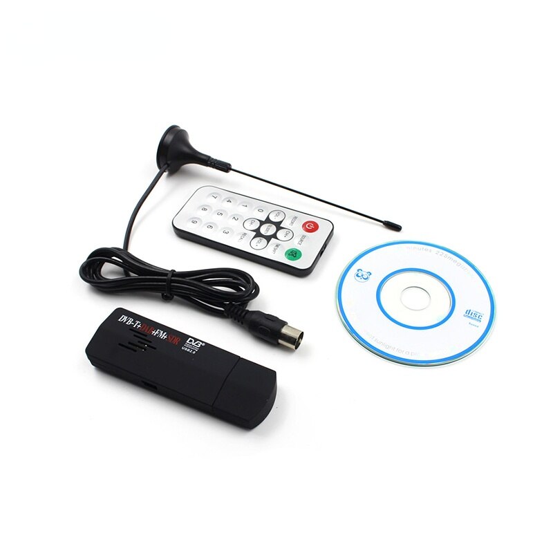 USB DVB-T + RTL-SDR Realtek RTL2832U + R860 DVB-T Tuner Receiver Wholesale TV Stick TV Antenna receiver. 