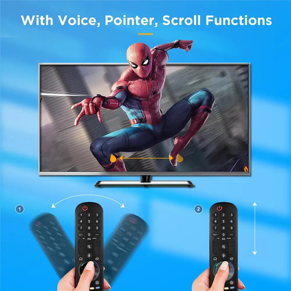 Voice Magic Remote Control for LG AN-MR22GA Smart TV 2021 2022 with Pointer Flying Mouse LED OLED UHD LCD QNED NanoCell 4K 8K. 