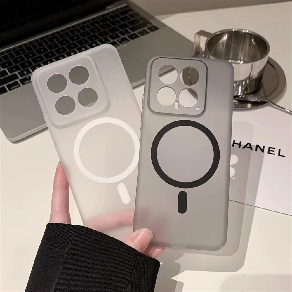 HOCE Matte Ultra Thin Magnetic Phone Cases For Xiaomi 15 14 13 Ultra Plus M14 M13 M15 MagSafe Case Slim Hard Plastic Frosted Translucent Back Cover. 