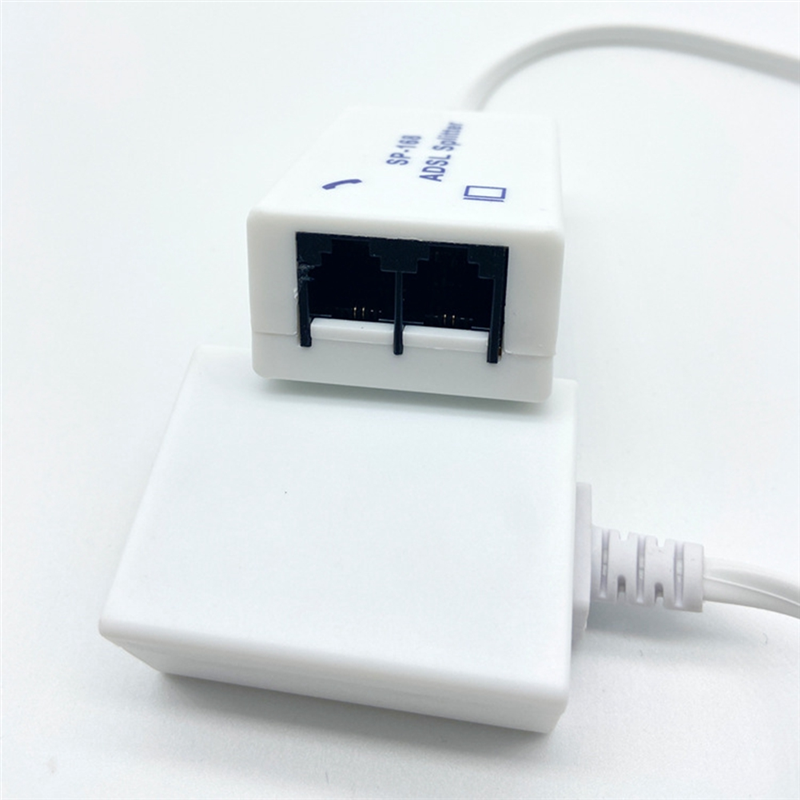 2Pcs DSL Filter Splitter ADSL Splitter for Phone Line Male to 2 Female RJ11 6P4C/6P2C Telephone Modem Converter Adapter. 
