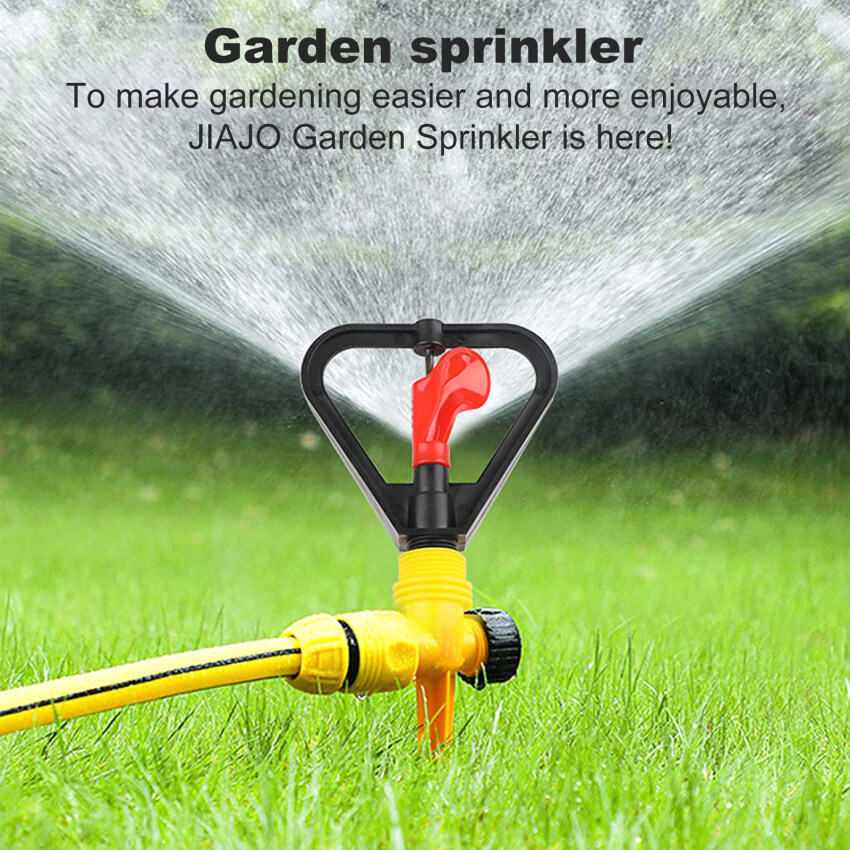 Garden Sprinkler Large Area Coverage 360 Degree Automatic Rotating 3 Modes Ground Angle Insert Sprinkler