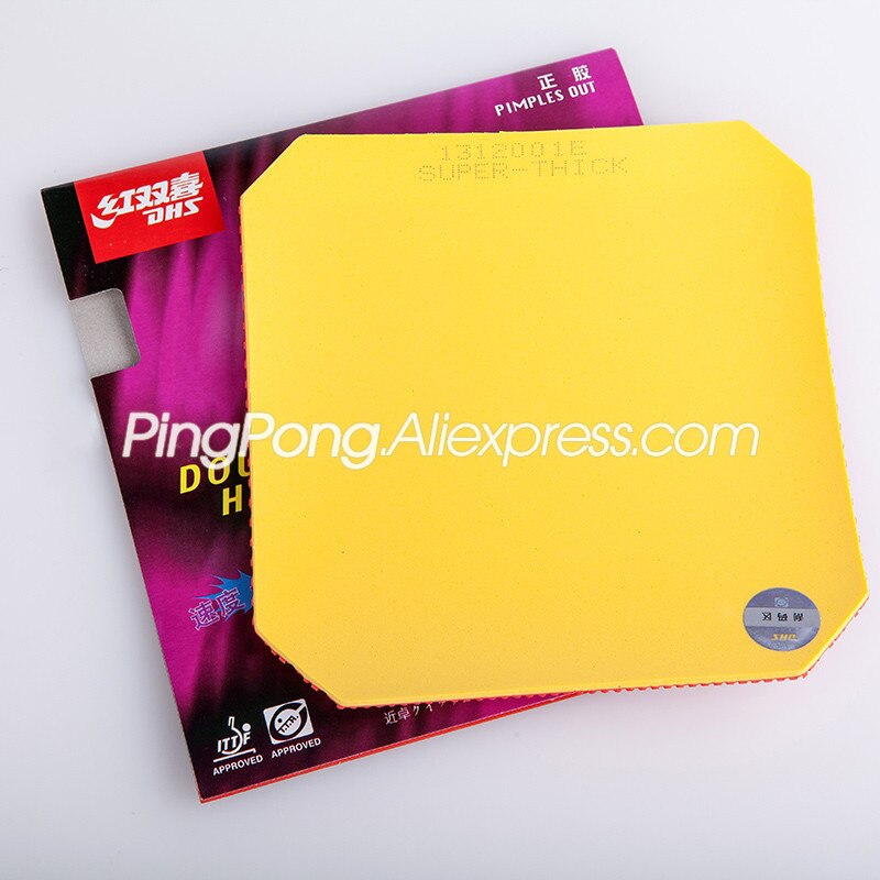 DHS 652 Table Tennis Rubber (Pips-out, Fast Attack / Spin) Ping Pong Sponge Tenis De Mesa. 