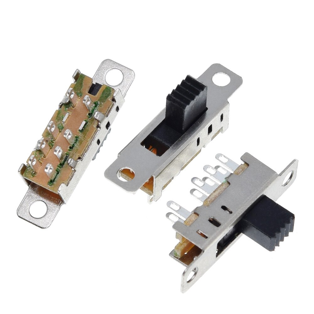 【Mary DAI Store】Double Toggle Switch 8 Pins files 2P3T DP3T Handle high 5mm small slide switch. 