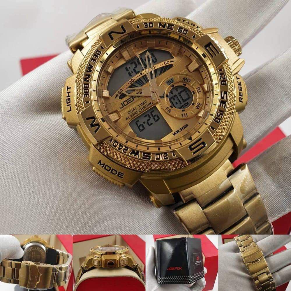 JOEFOX watch for men / premium quality waterproof & dual view watch. 