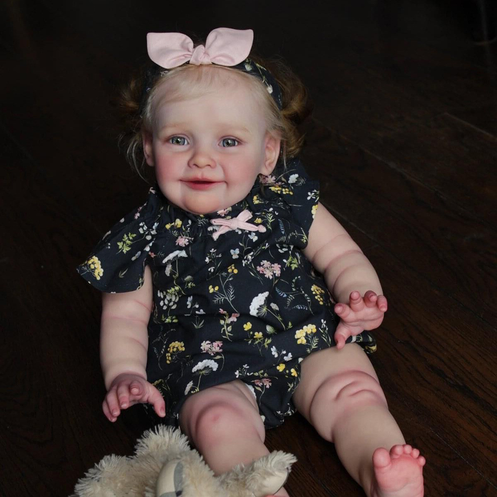 GC Full Body Reborn Babies Realistic Newborn Baby Dolls With Pasted Wig Cover Lifelike Dolls Gifts For Children Age 3+. 