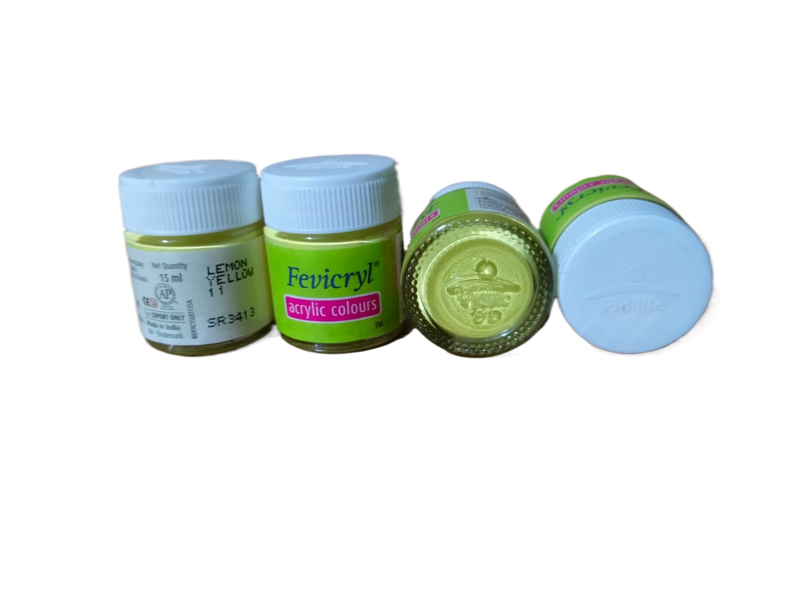 Fevicryl Acrylic Color (Lemon Yellow)- 10 ml, Product Of Fevicol, Made In India. 