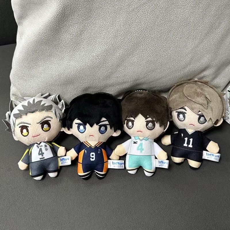 10cm Mini Haikyuu Plush Toy Volleyball Stuffed Doll Hinata Shoyo Tobio Kageyama Yu Nishinoya Plush Pendant Keychain Toy For Gift. 