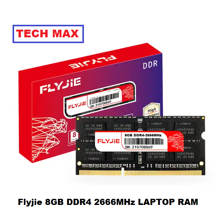FLYJIE 8GB DDR4 2666Mhz PC4-21300 CL19 260Pin SO-DIMM Laptop Ram
