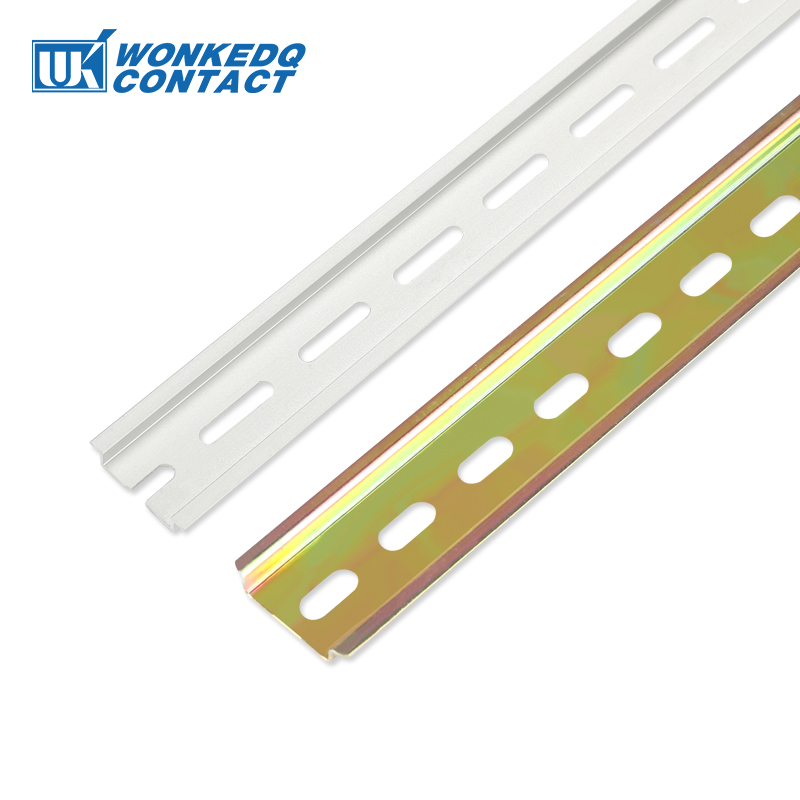 NS35-S-1.0 Steel DIN Rail Thickness 1 mm/Spacing 35 mm/Length cheerful20/30/40/50 cm Universal Terminal Block Mounting Din Rail NS 35. 
