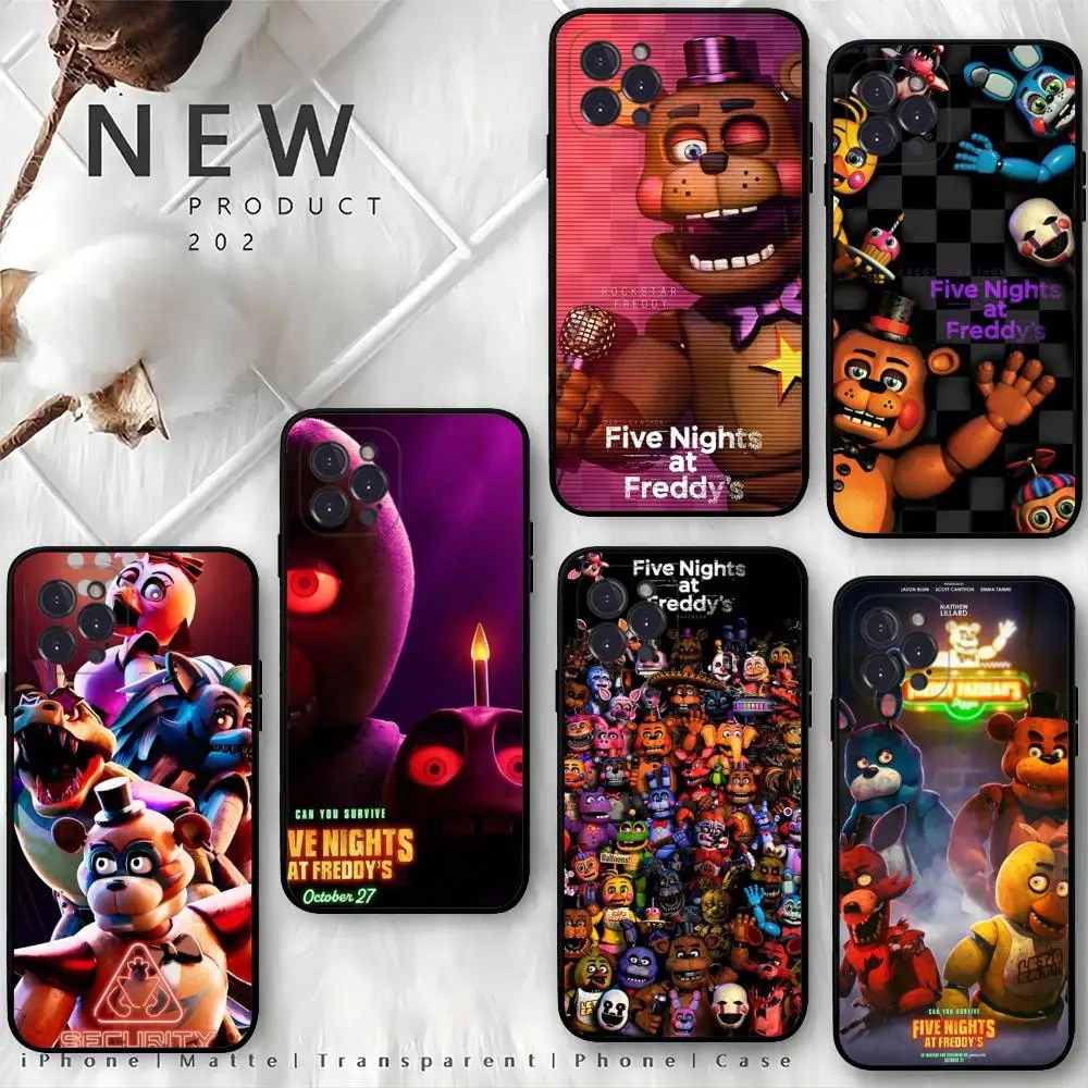 FNAF Five-Nights-At-Freddys Phone Case For IPhone 15 14 13 12 Mini 11 Pro XS Max X XR SE 6 7 8 Plus Soft Silicone Cover