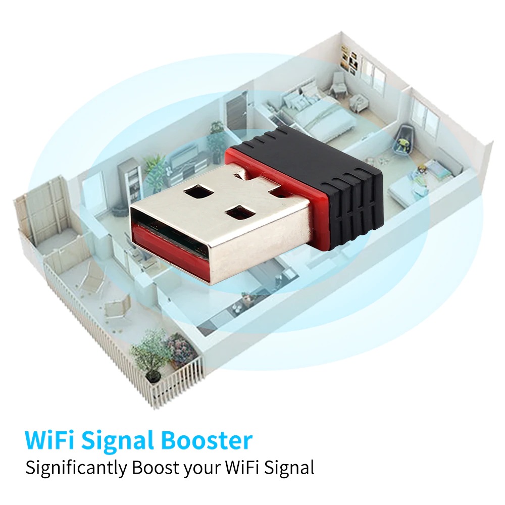 CASIFY WA01 300Mbps Wifi Receiver Adapter 300Mbps Wifi Adapter Mini USB Network Card 802.11b/g/n Wireless Network Lan Card 2.4G Adapter. 