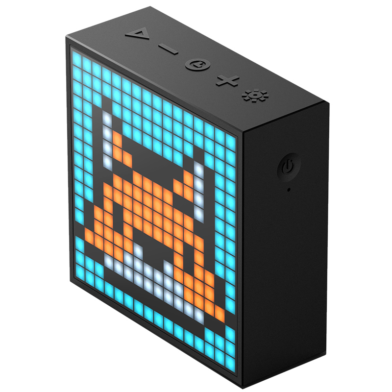 Divoom Timebox Evo Bluetooth Portable Speaker with Clock Alarm Programmable LED Display for Pixel Art Creation Unique Gift. 