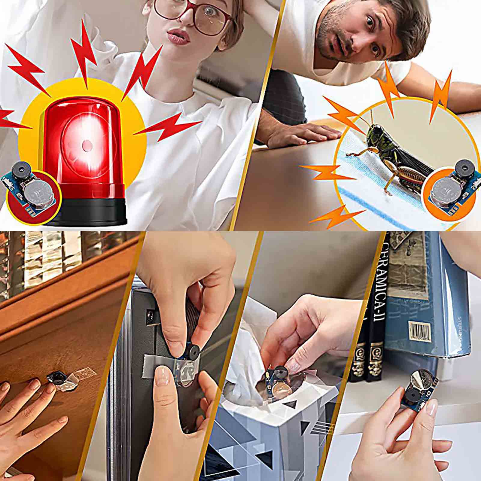 Funny Annoying Beeper Mini Irritating Noise Maker Mini P.C.B Irritating Noise Maker Includes Multiple Sounds Cricket Chirps. 