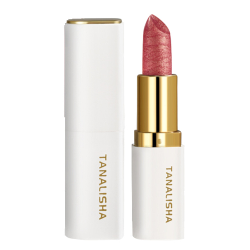 Mermaid Ji shiny, pearlescent lipstick, white, versatile, moisturizing milk, orange peach, pink rose, mahogany, soft mist and moisturizing. 