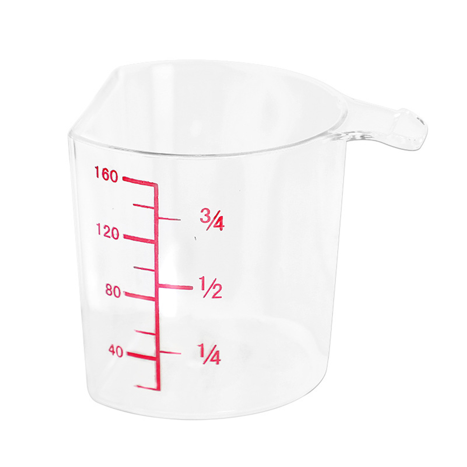 180ML Plastic Rice Measuring Cup Precision with Handle Easy Storage Comapct Cooking Exact Measurement Rice Cup