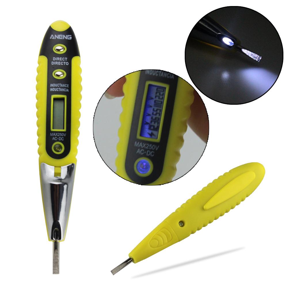 Electric AC/DC Voltage Detector Meter Tester Pen 12V-250V w/ Indicator Lamp. 