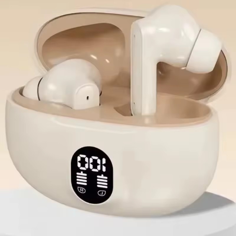 Timack® 895B TWS Wireless Earbuds Noise Canceling Waterproof Ear Buds in-Ear Stereo Headphones with LED Display Charging Case. 