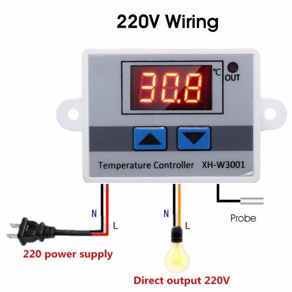 Digital LED Temperature Controller XH-W 3001. 