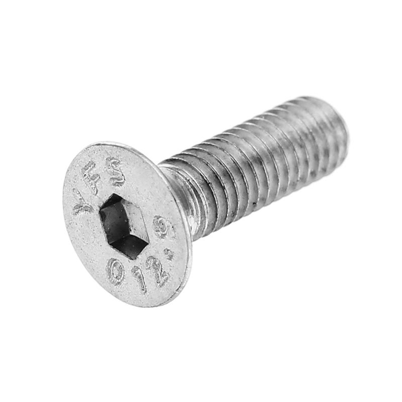 Suleve M3ASH5 10Pcs M3 12.9 grade alloy steel countersunk head hexagon socket screws nickel plated nickel surface treatment[10mm] - 10MM. 