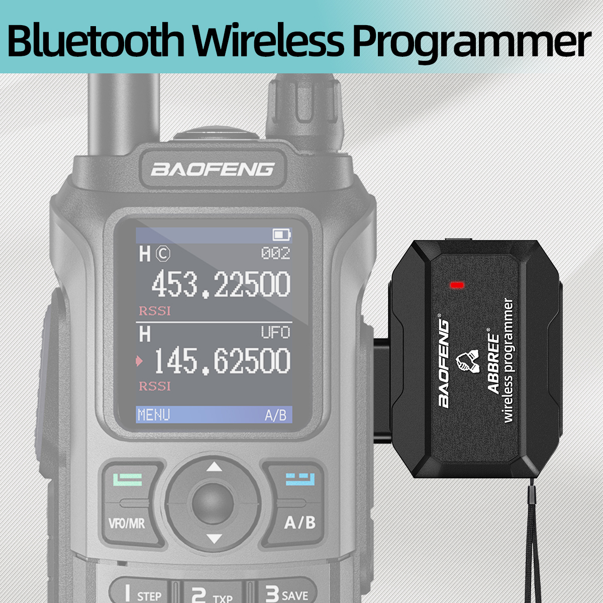 ABBREE Walkie Talkie Bluetooth Wireless Programmer Support IOS/Android For Baofeng UV-21 PRO UV-5R UV-5RH Quansheng UV-K5 UV K6