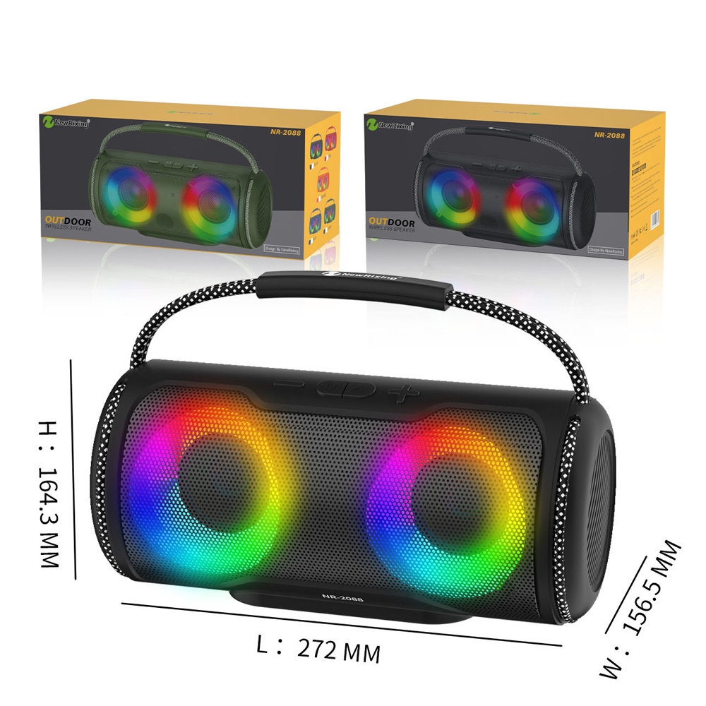 NewRixing NR2088 Wireless Portable TWS Bluetooth Speaker. 