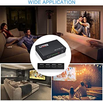 HDMI 1080P 3D SPLITTER VER 1.4 Media Streaming Device (Black) Media Streaming Device  (Black). 