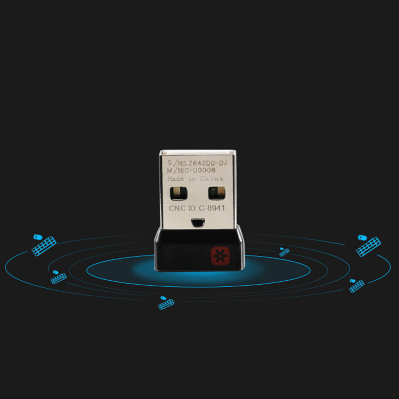 Wireless Dongle Receiver Unifying USB Adapter for Mouse Keyboard Connect 6 Device for MX M905 M950 M505 M510 M525. 