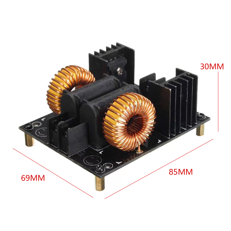 ZVS Tesla Coil Power Supply 1000W Tapless ZVS High Voltage Generator Driver Board High Frequency Induction Heating Drive. 