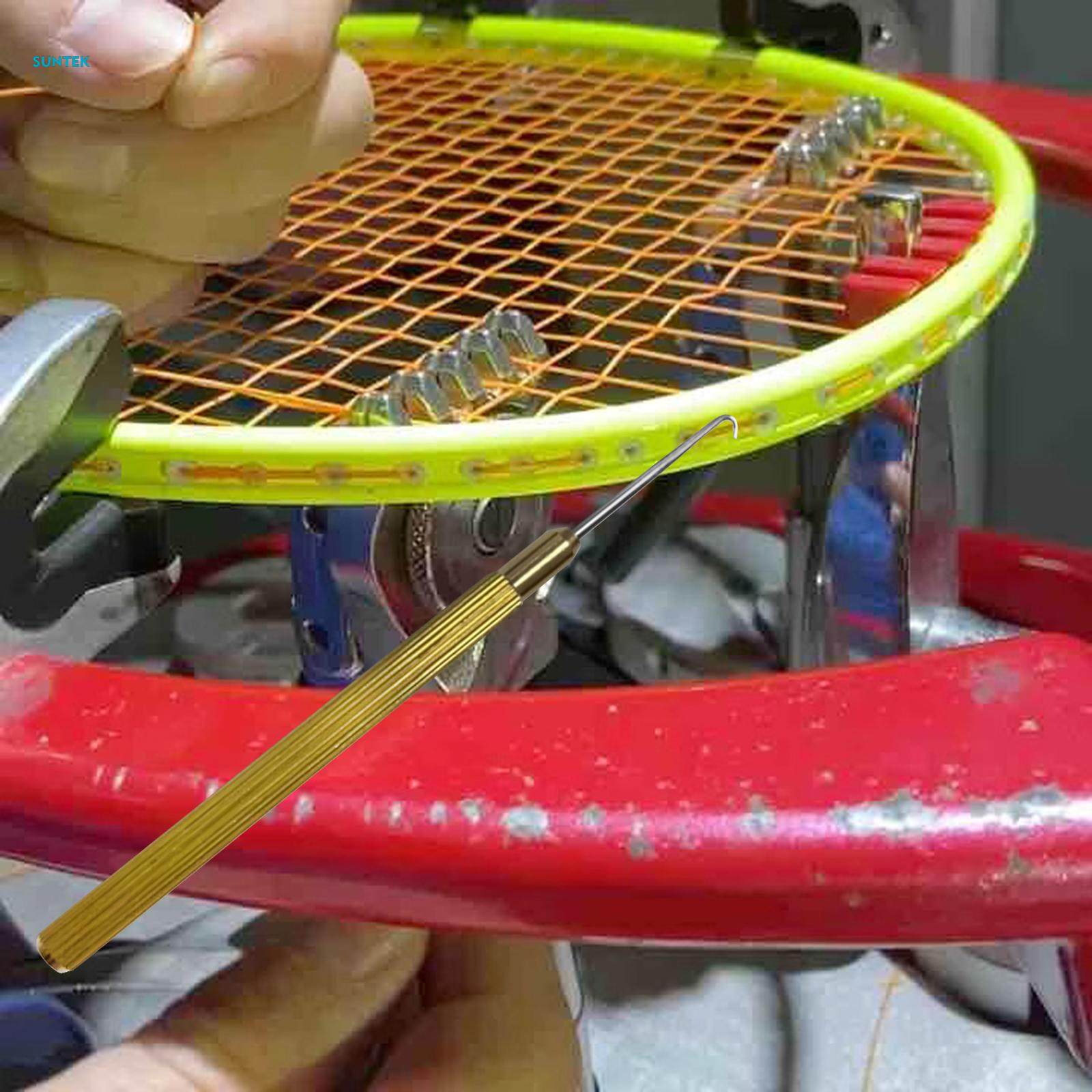 Tennis Racket Stringing Tool, Pull Hook Strong Easy to Use Threading Hook Non Racket String