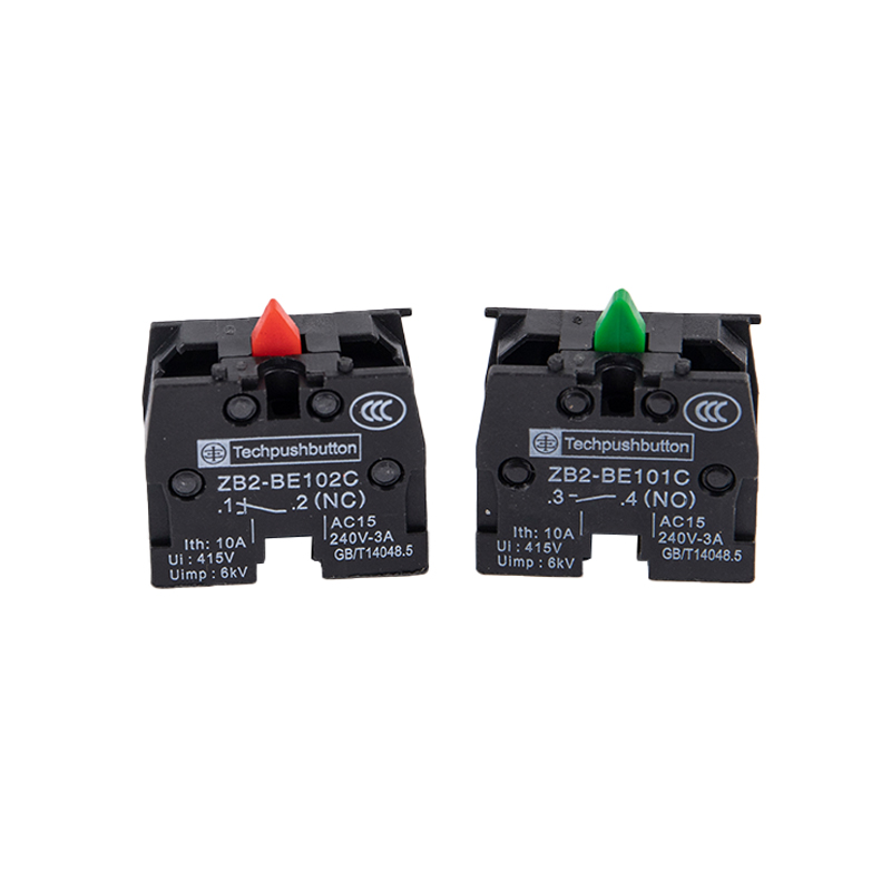 2pcs XB2 Push Button Switch ZB2-BE102C(NC) Contact Block ZB2-BE101C (NO) Creek